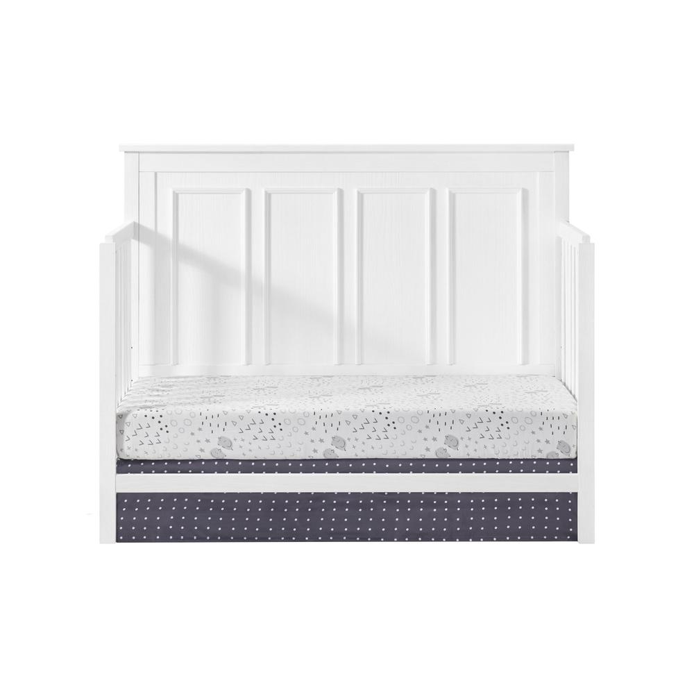 Oxford Baby Bennett 4 In 1 Convertible Crib Rustic White. Picture 6