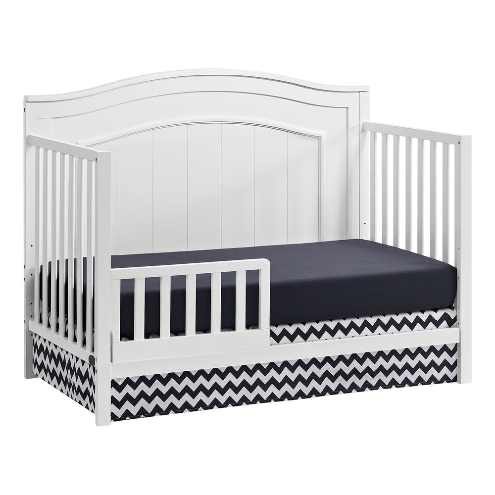 Oxford Baby Nolan 4 In 1 Convertible Crib Snow White. Picture 4
