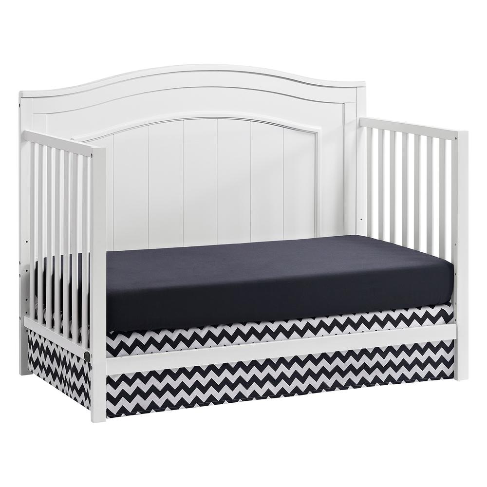 Oxford Baby Nolan 4 In 1 Convertible Crib Snow White. Picture 6