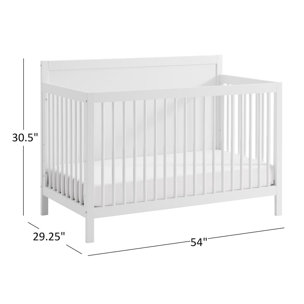 Soho Baby Essential 4 In 1 Panel Crib White. Picture 9