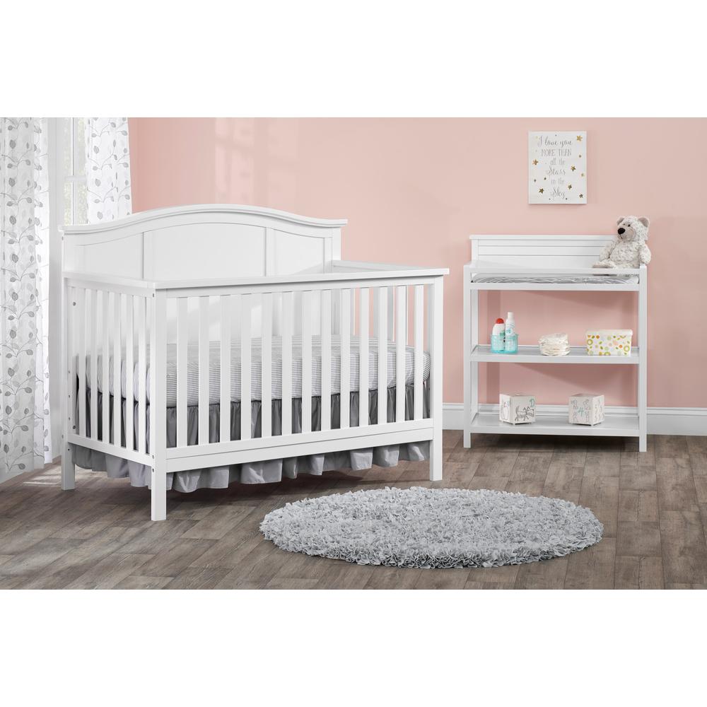 Oxford Baby Emerson 4 In 1 Convertible Crib Snow White. Picture 5
