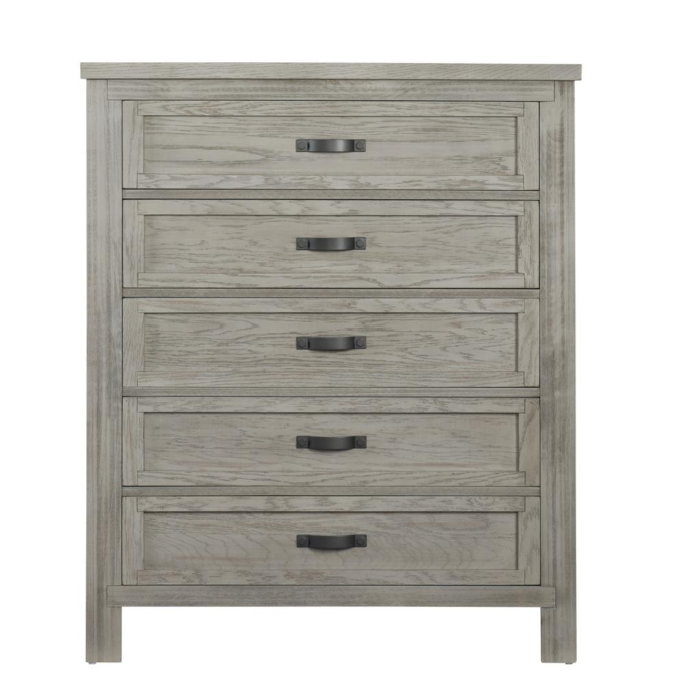 Soho Baby Hanover 5 Dr Chest Oak Gray. Picture 1