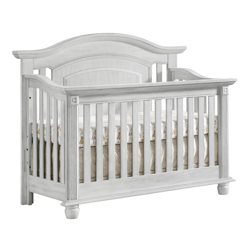 Oxford Baby London Lane 4 In 1 Convertible Crib Vintage White. Picture 2