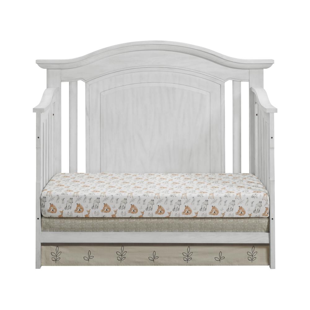 Oxford Baby London Lane 4 In 1 Convertible Crib Vintage White. Picture 5