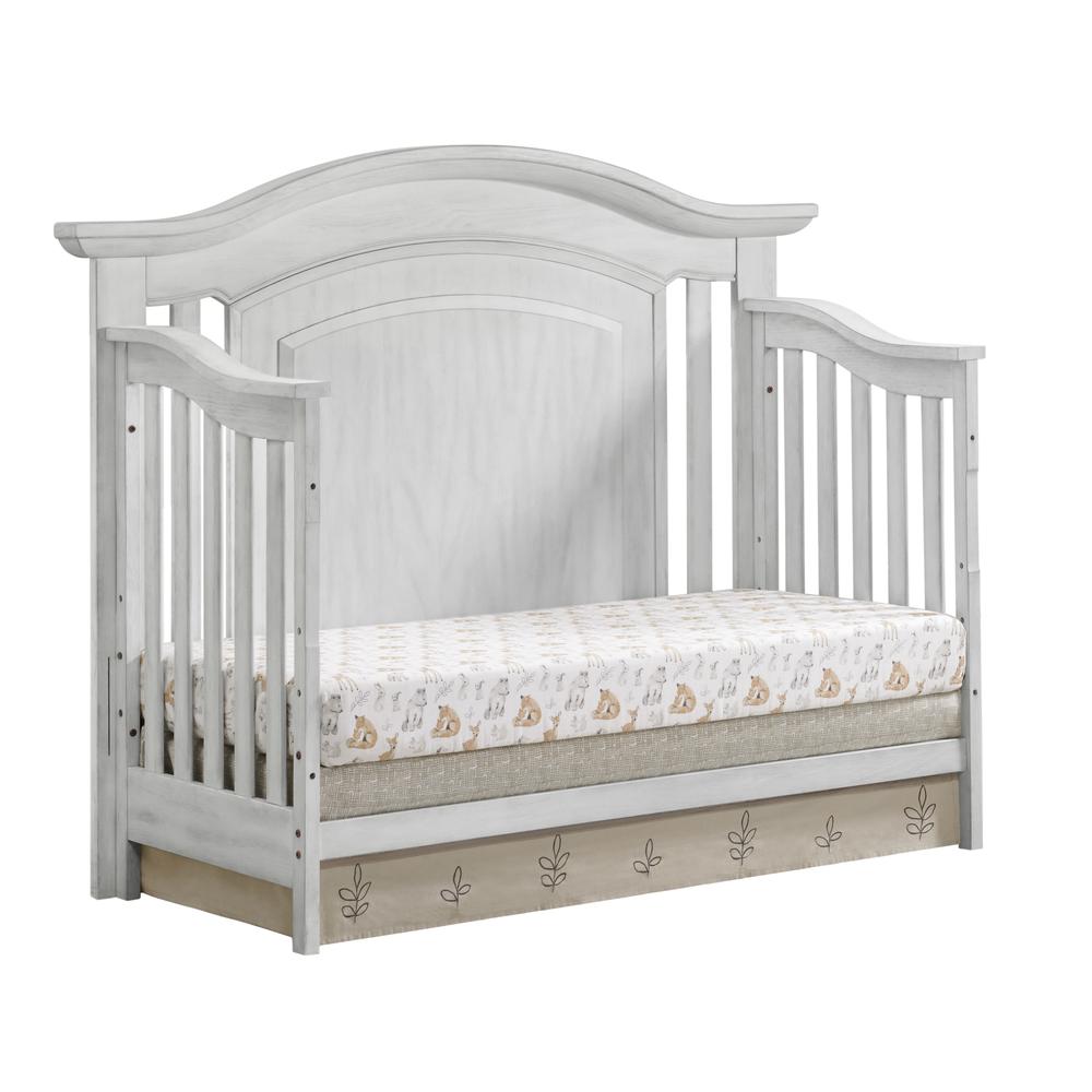 Oxford Baby London Lane 4 In 1 Convertible Crib Vintage White. Picture 6