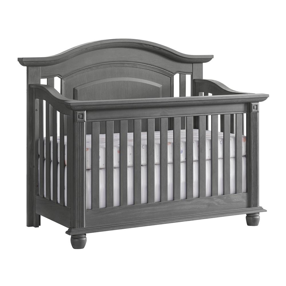 Oxford Baby London Lane 4 In 1 Convertible Crib Arctic Gray. Picture 2