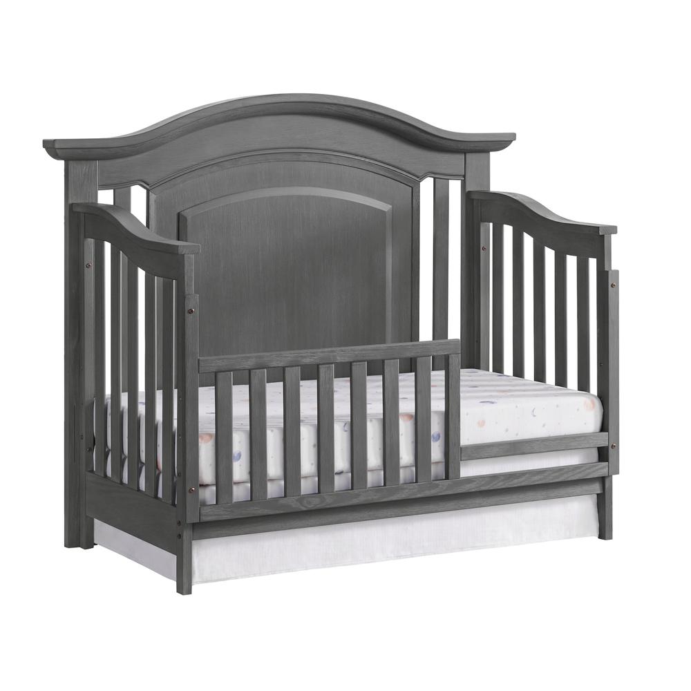 Oxford Baby London Lane 4 In 1 Convertible Crib Arctic Gray. Picture 4