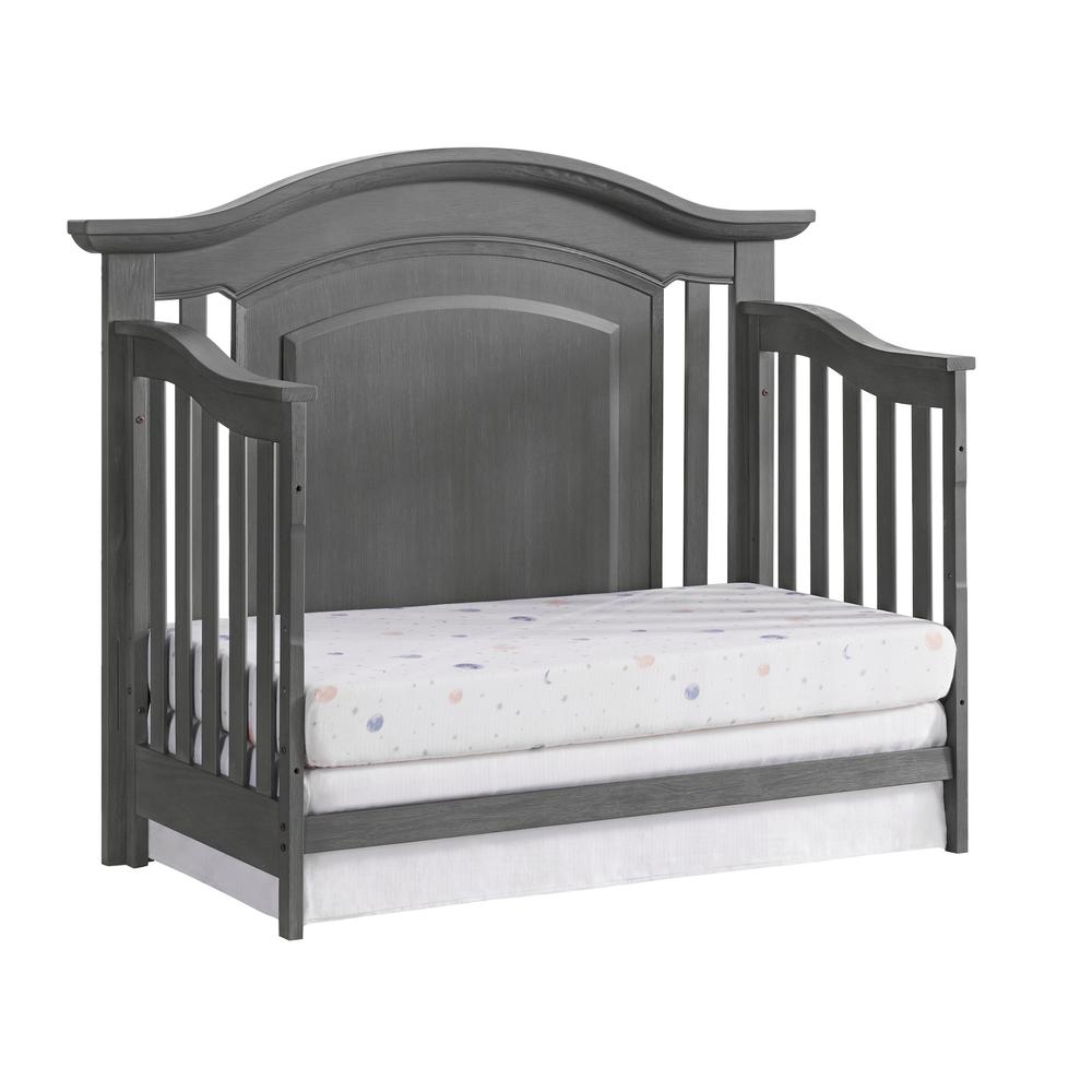 Oxford Baby London Lane 4 In 1 Convertible Crib Arctic Gray. Picture 6