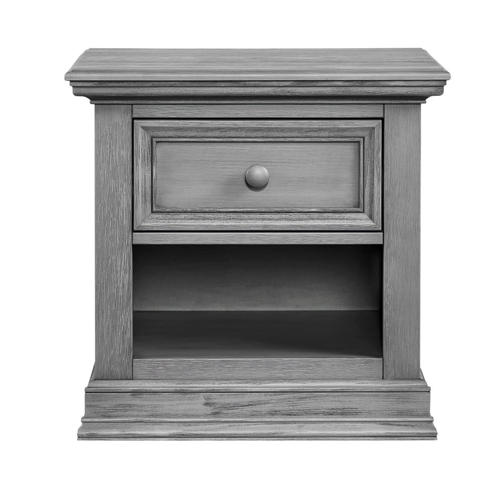 Oxford Baby Glenbrook 1 Dr Nightstand Graphite Gray. Picture 1