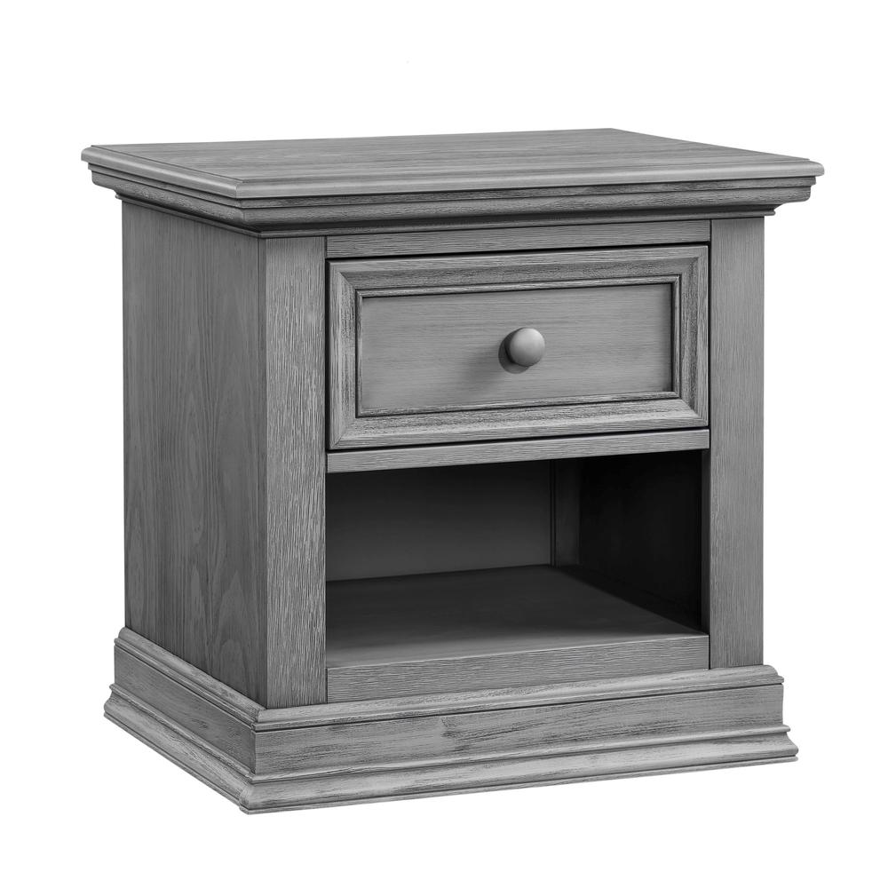 Oxford Baby Glenbrook 1 Dr Nightstand Graphite Gray. Picture 2