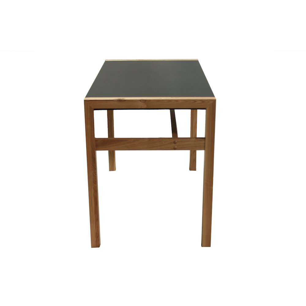 Rico deluxe desk, leather veneer top, solid wood frame. Picture 5