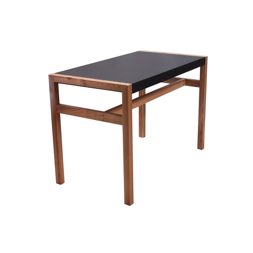 Rico deluxe desk, leather veneer top, solid wood frame. Picture 6