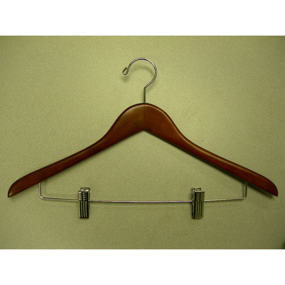 Wooden hanger - concave. Picture 1