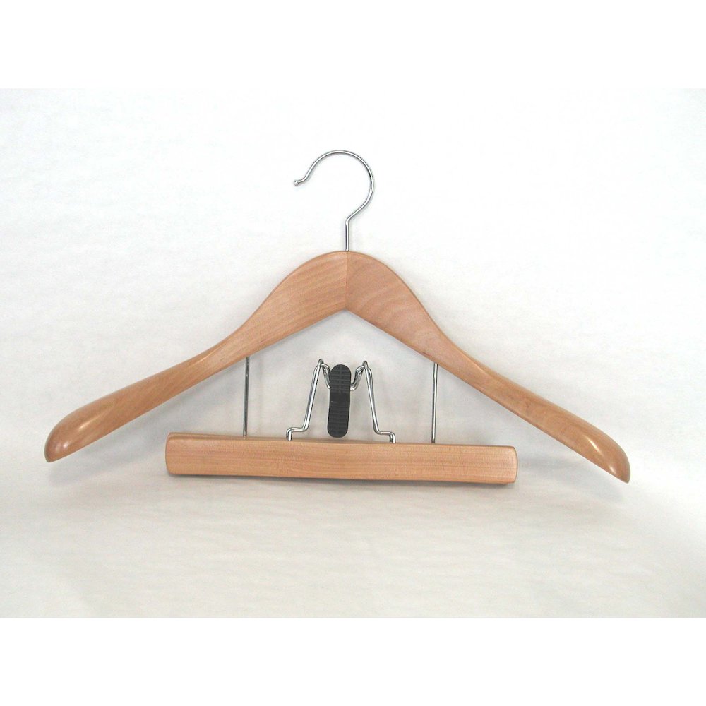 Wooden Wide Shoulder Hanger. Picture 1