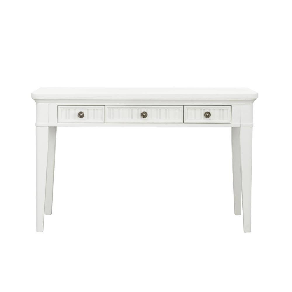 Savannah 3-Drawer Desk - White Finish. Picture 2