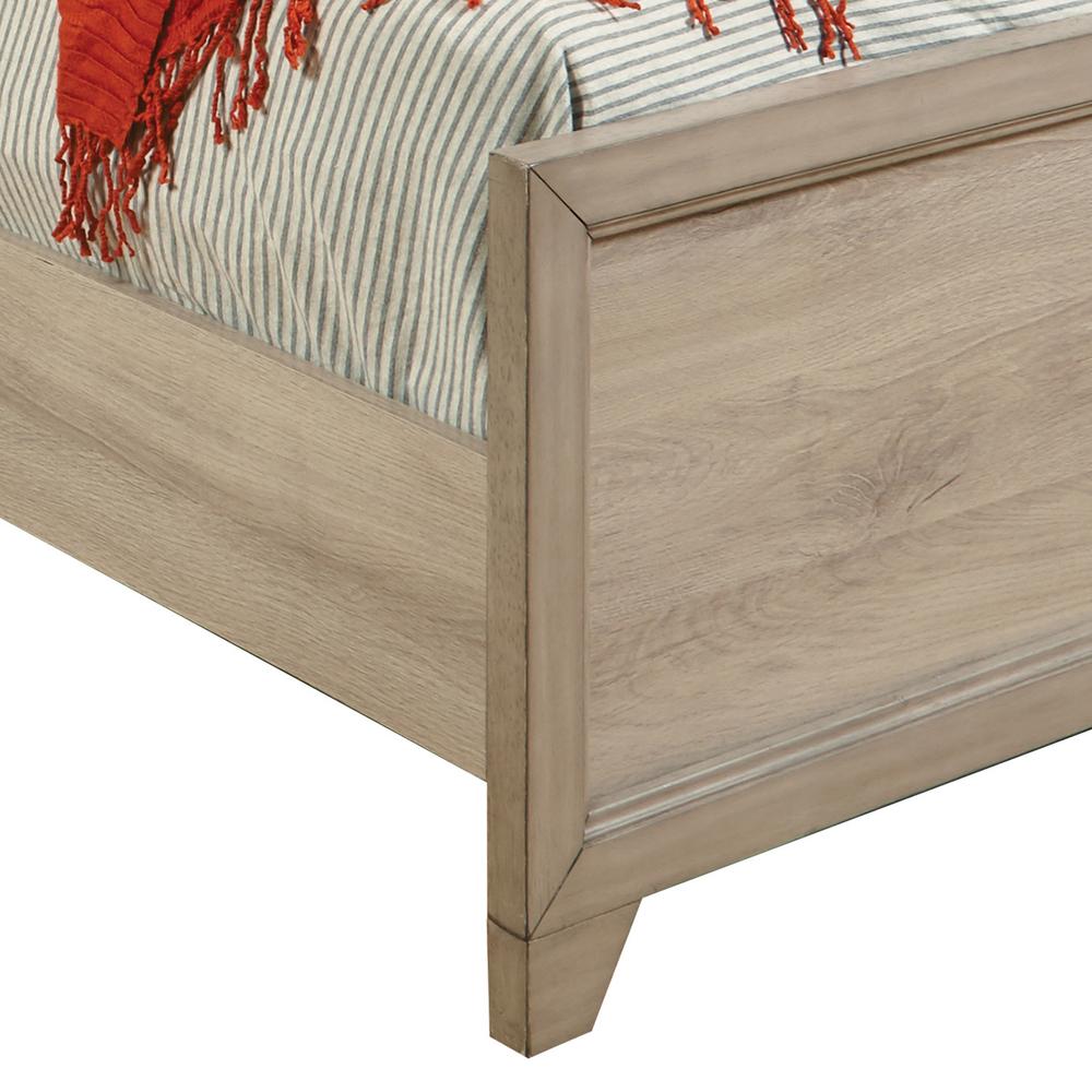 Kids Twin Panel Bed in River Birch Brown. Picture 8