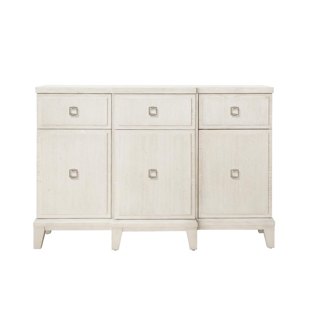 Madison 3-Drawer Server with Cabinets in a Grey-White Wash Finish. Picture 6