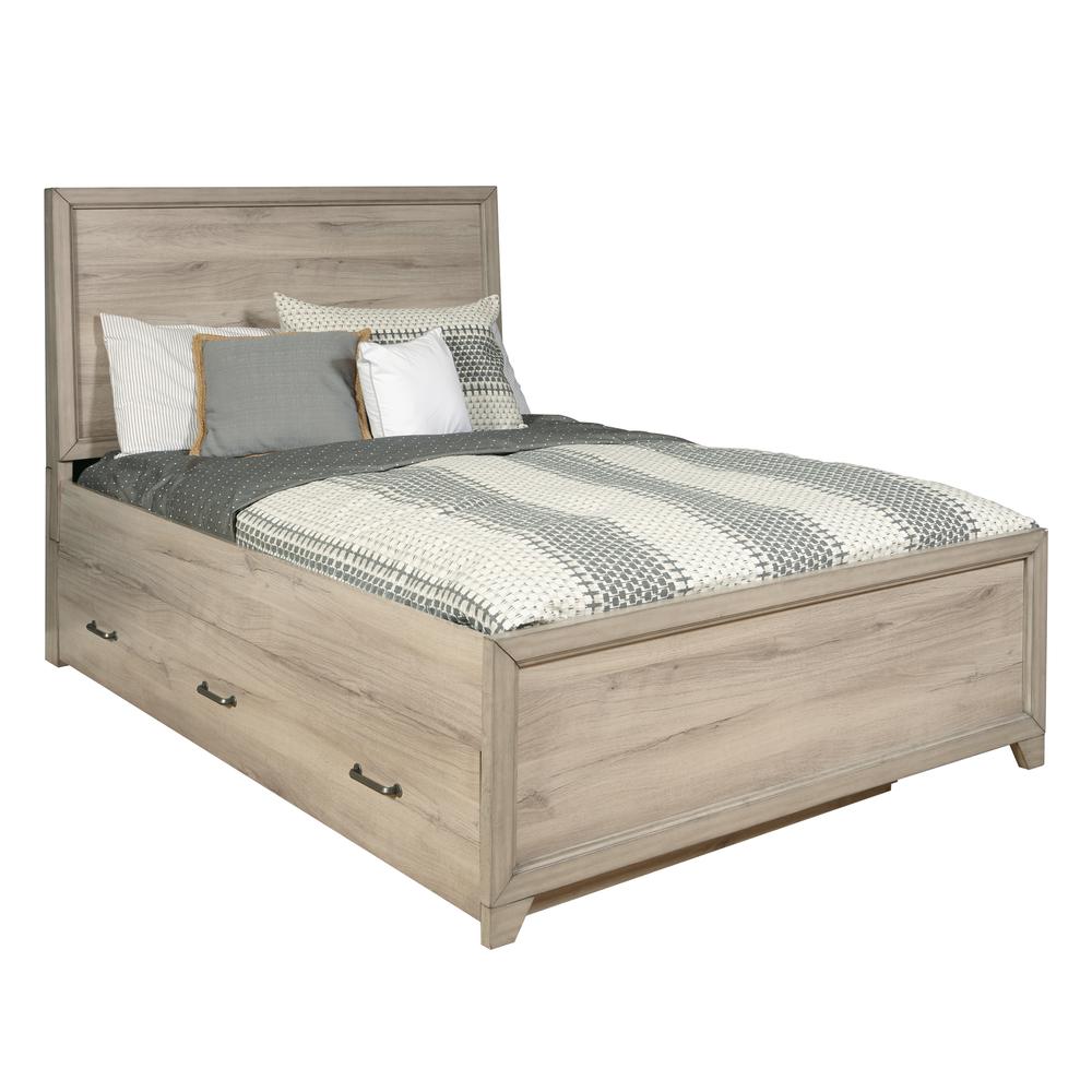 Kids Full Panel Bed in River Birch Brown. Picture 2