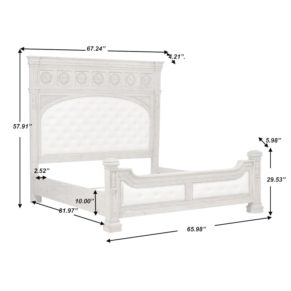 Kingsbury King Panel Bed. Picture 9