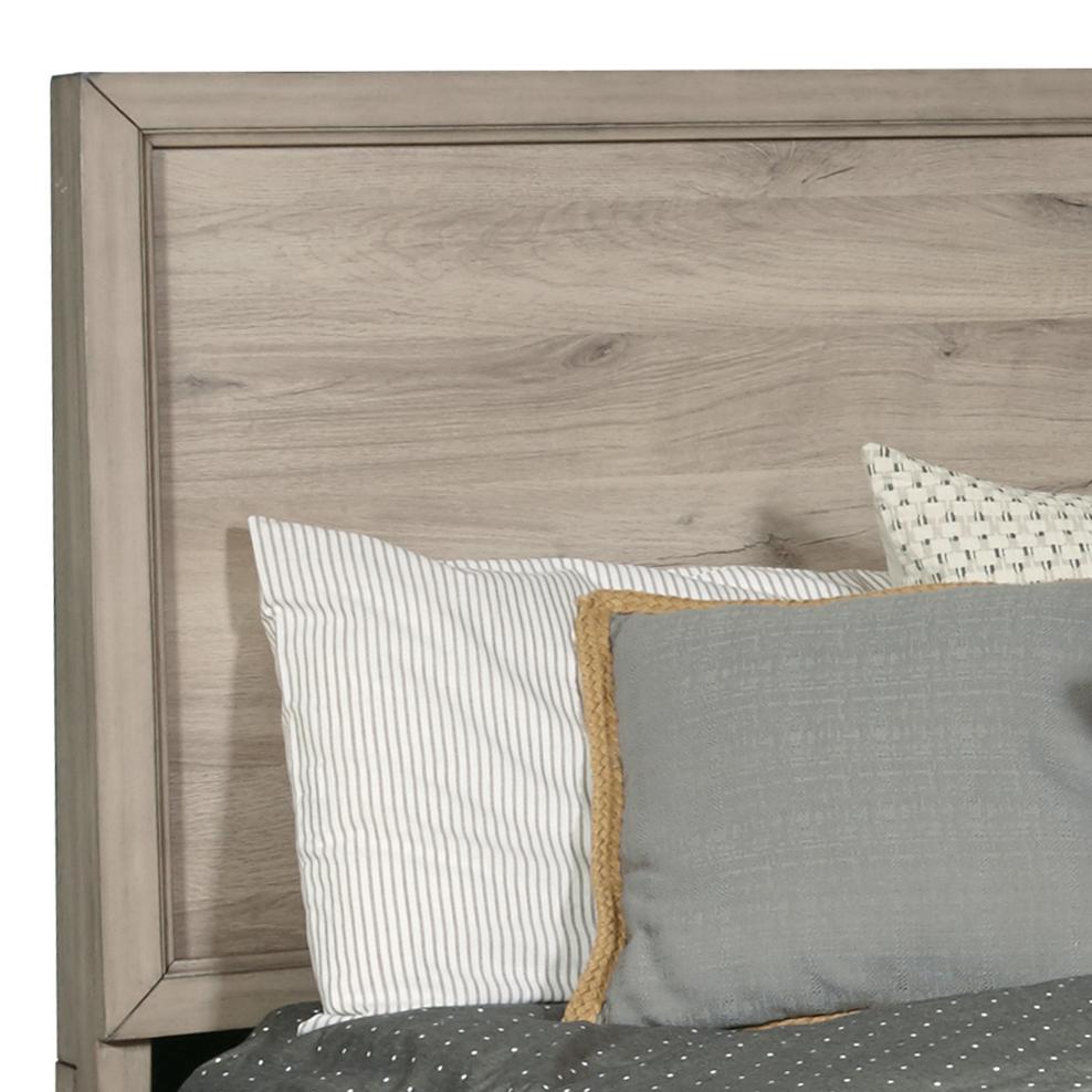 Kids Full Panel Bed in River Birch Brown. Picture 7