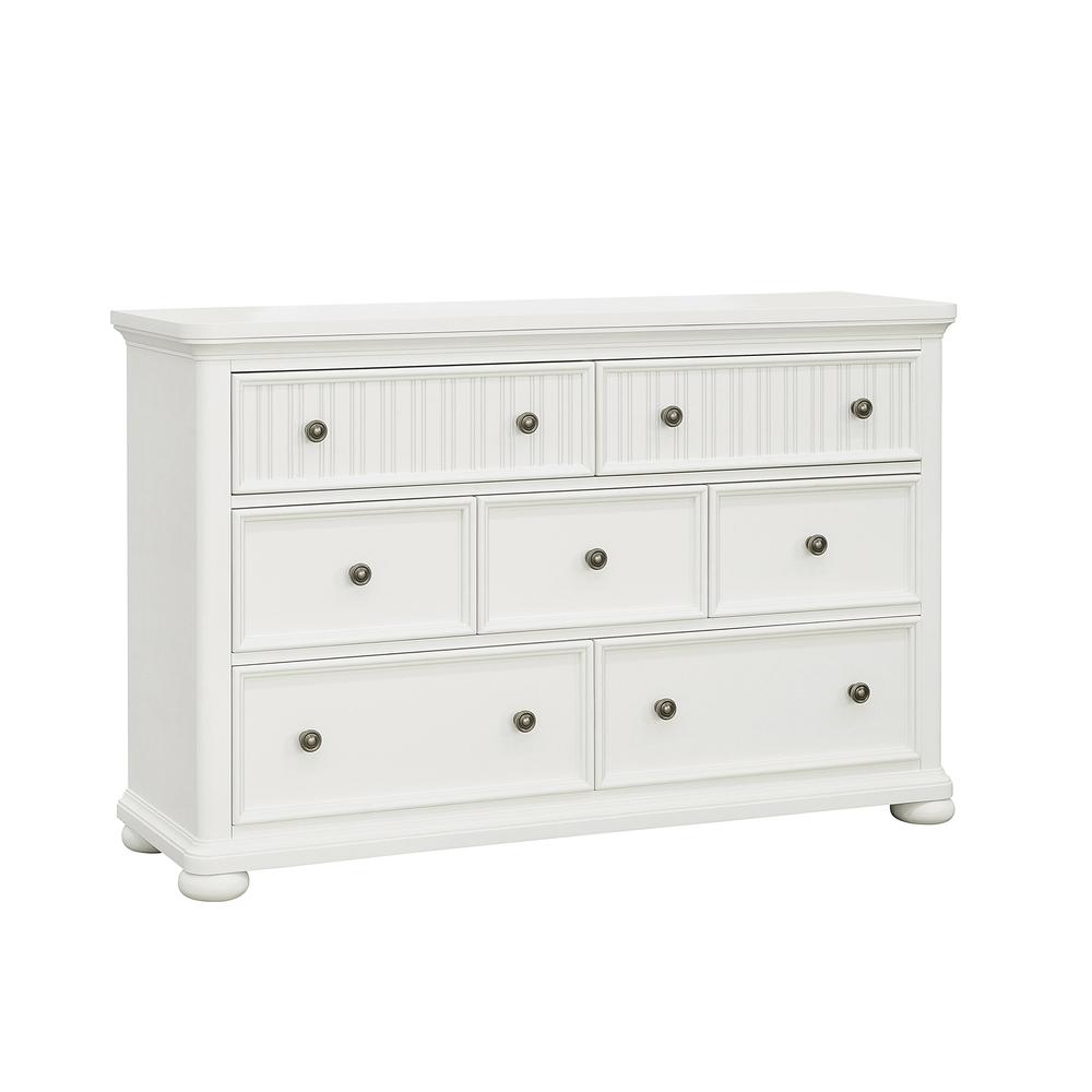 Savannah 7-Drawer Dresser - White Finish. Picture 2