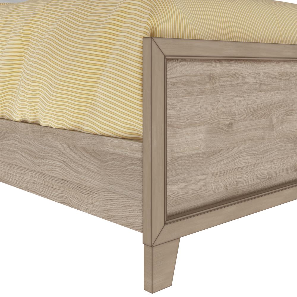 Kids Twin Panel Bed in River Birch Brown. Picture 9