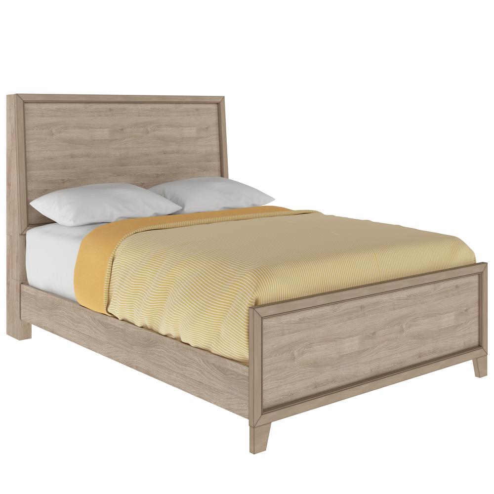Kids Full Panel Bed in River Birch Brown. Picture 4