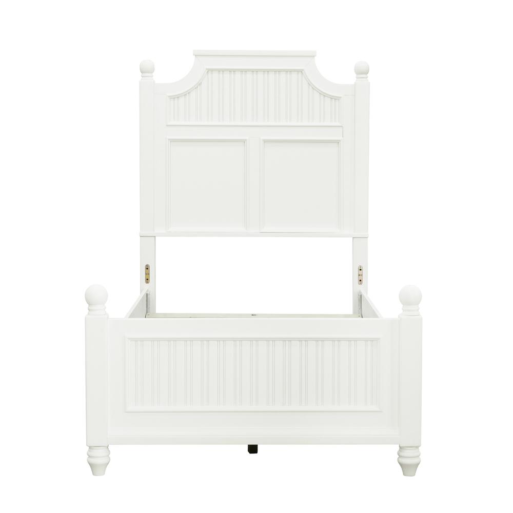 Savannah Twin Poster Bed - White Finish. Picture 3