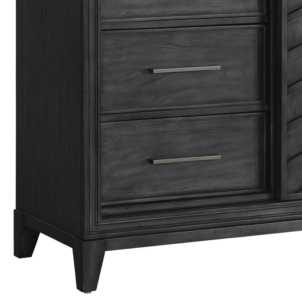Lenox 5-Drawer Sliding Door Chest with Storage. Picture 7