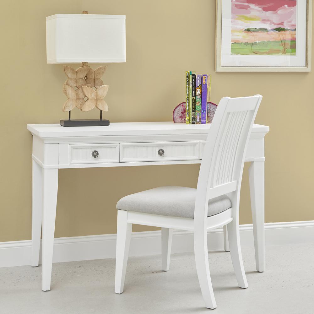 Savannah Desk Chair - White Finish. Picture 6