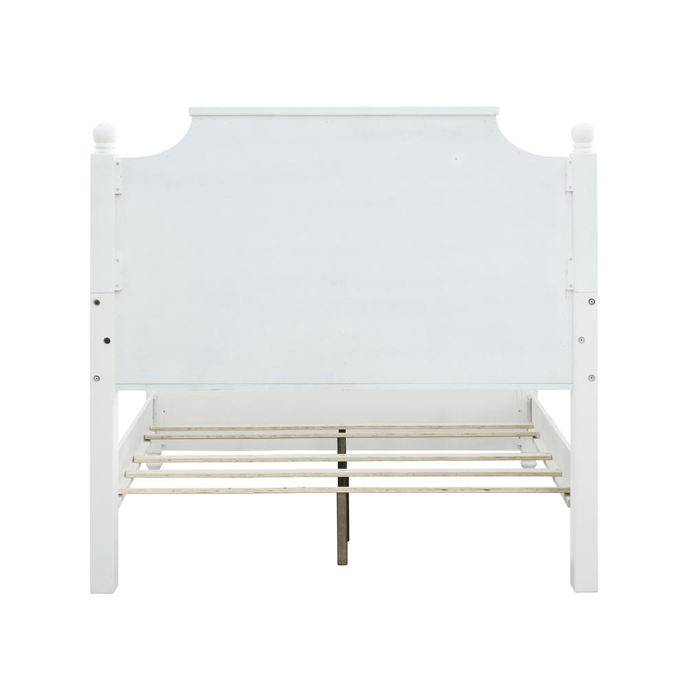 Savannah Queen Poster Bed - White Finish. Picture 4
