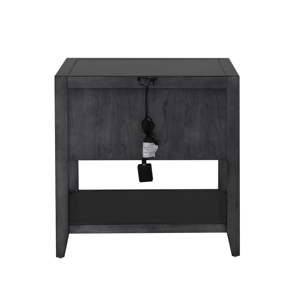 Lenox Leg Nightstand with USB-C Port. Picture 6