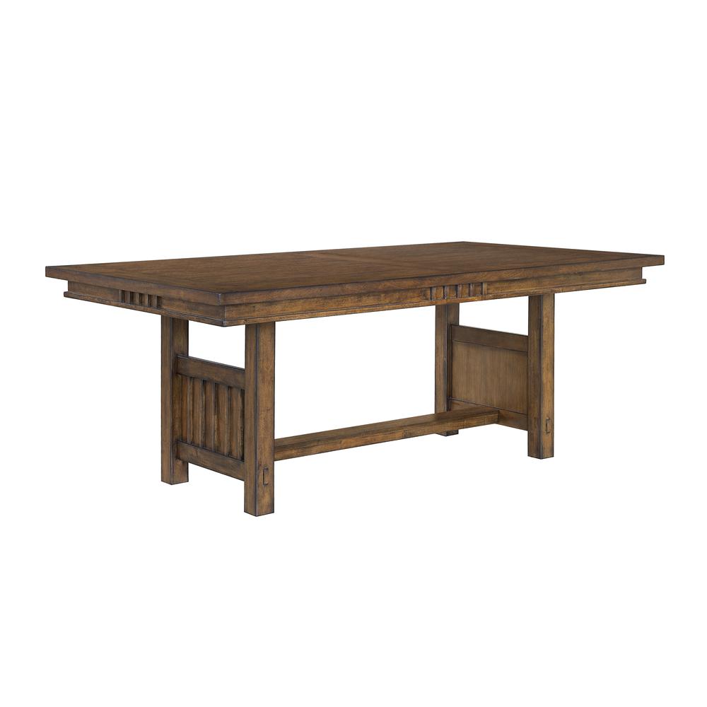 Seneca Trestle Dining Table with an 18" Leaf. Picture 3