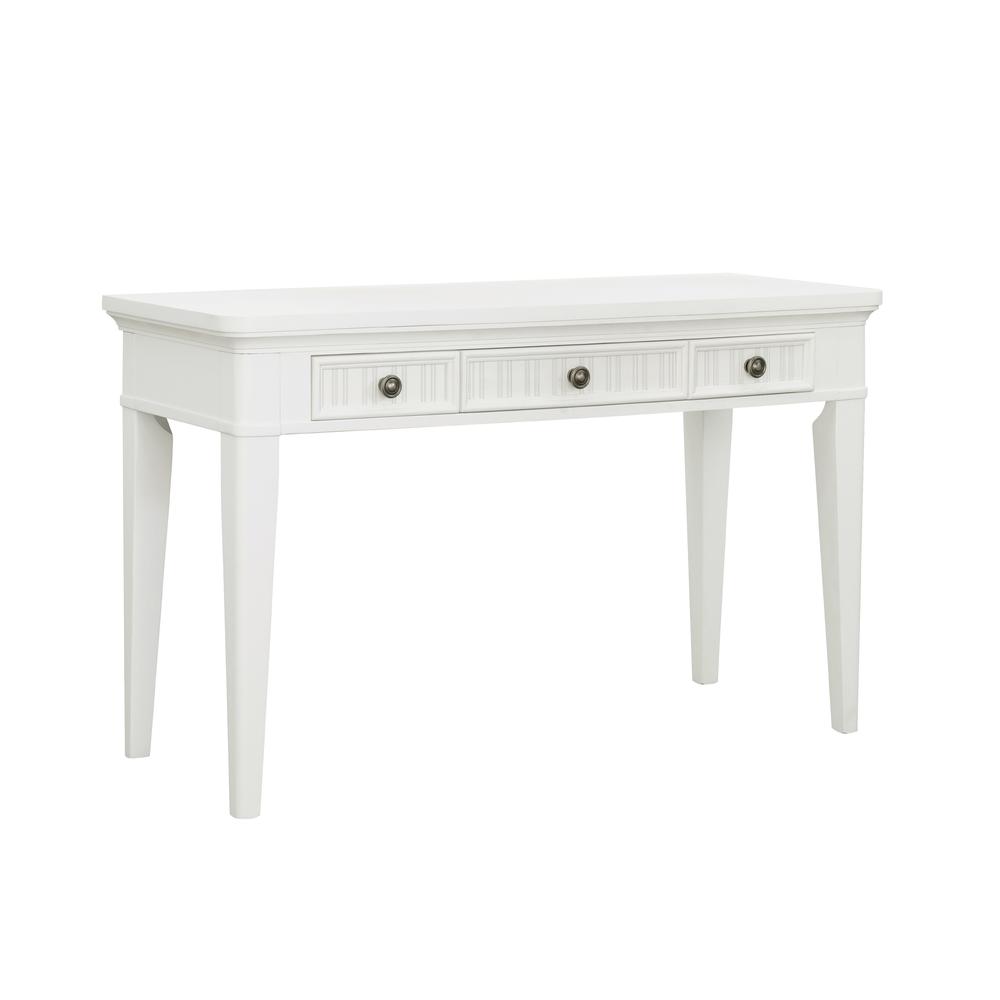 Savannah 3-Drawer Desk - White Finish. Picture 4