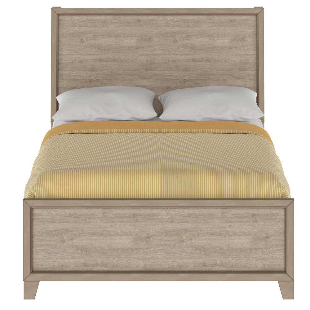 Kids Full Panel Bed in River Birch Brown. Picture 3