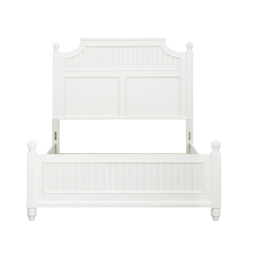 Savannah Queen Poster Bed - White Finish. Picture 2