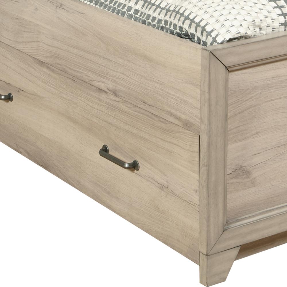 Kids Full Panel Bed in River Birch Brown. Picture 8