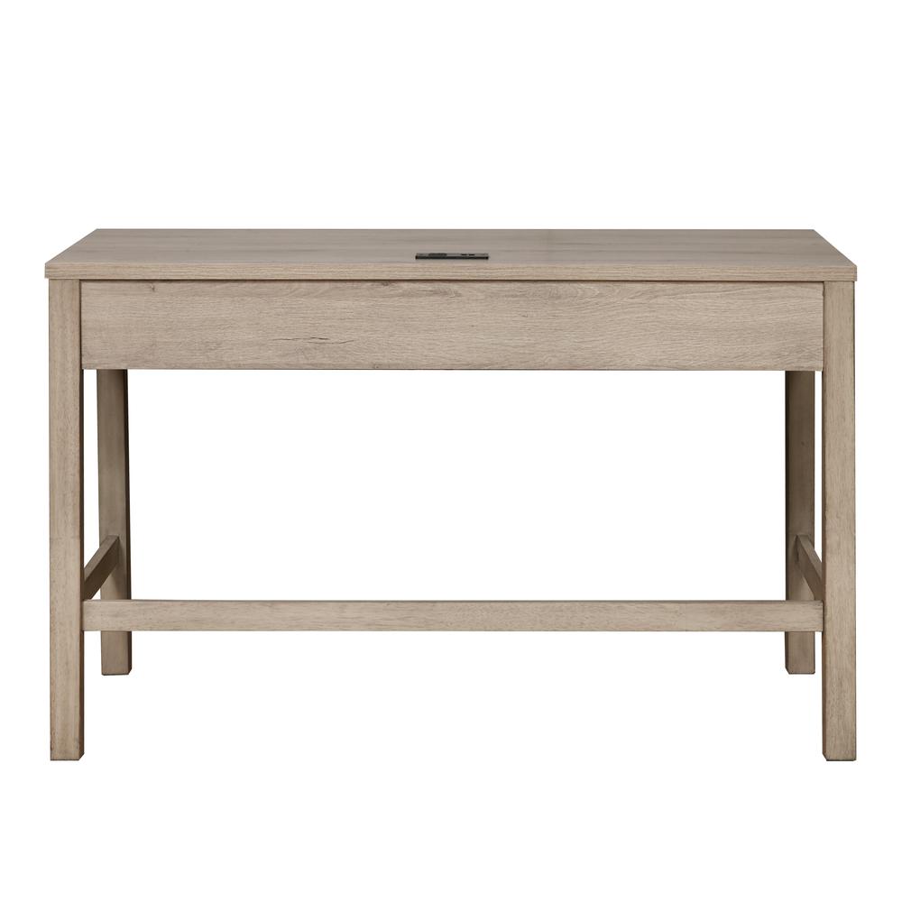 Kids Three Drawer USB Charging Desk in River Birch Brown. Picture 5