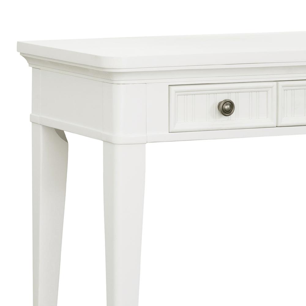 Savannah 3-Drawer Desk - White Finish. Picture 7