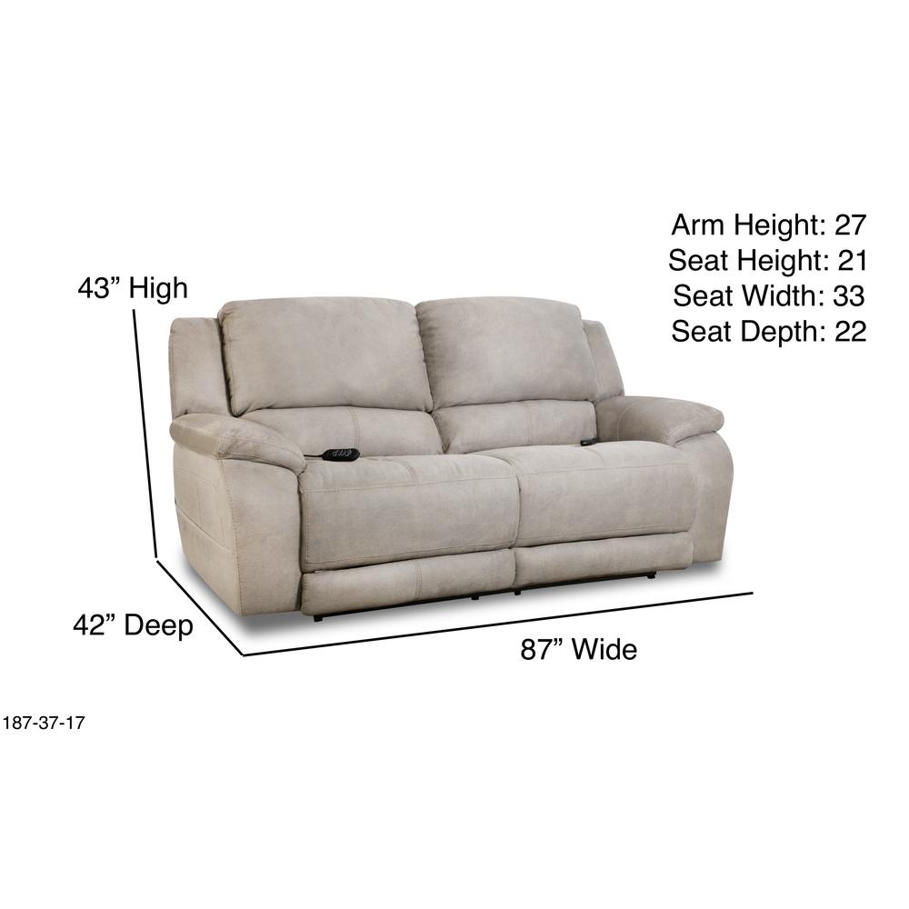 Harley Double Reclining Power Sofa. Picture 2