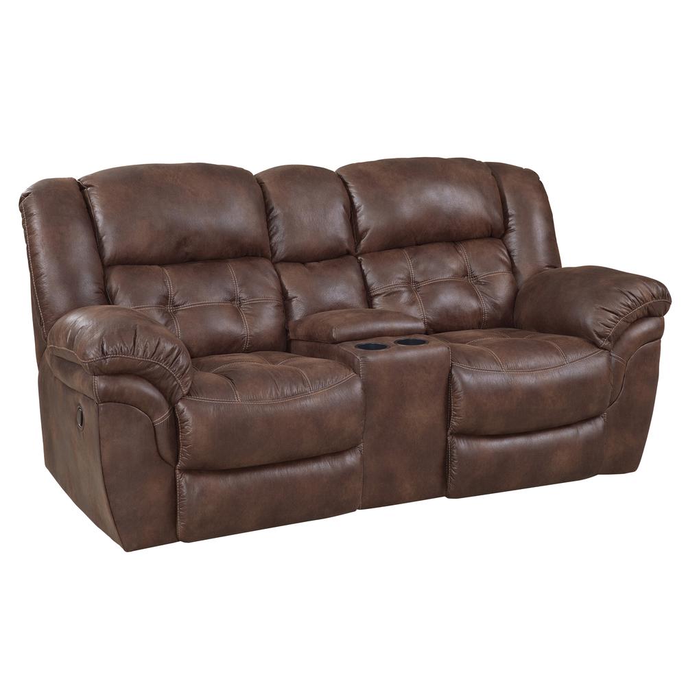 Haven Reclining Console Loveseat. Picture 1