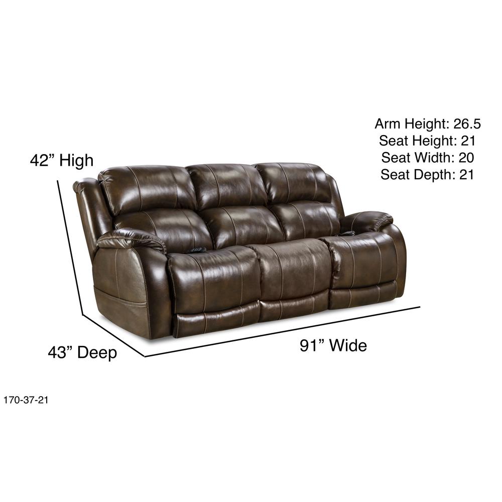 Montana Double Reclining Power Sofa. Picture 2