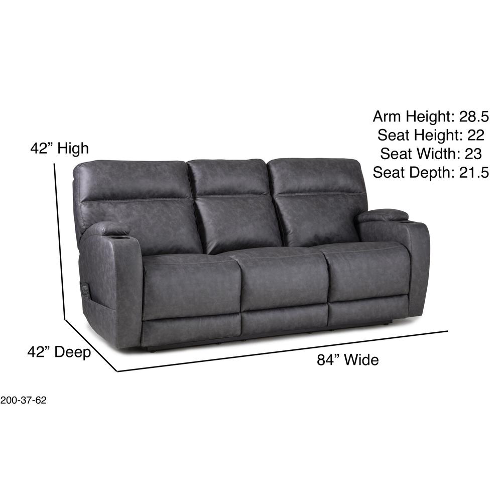 Jett Double Reclining Power Sofa. Picture 2