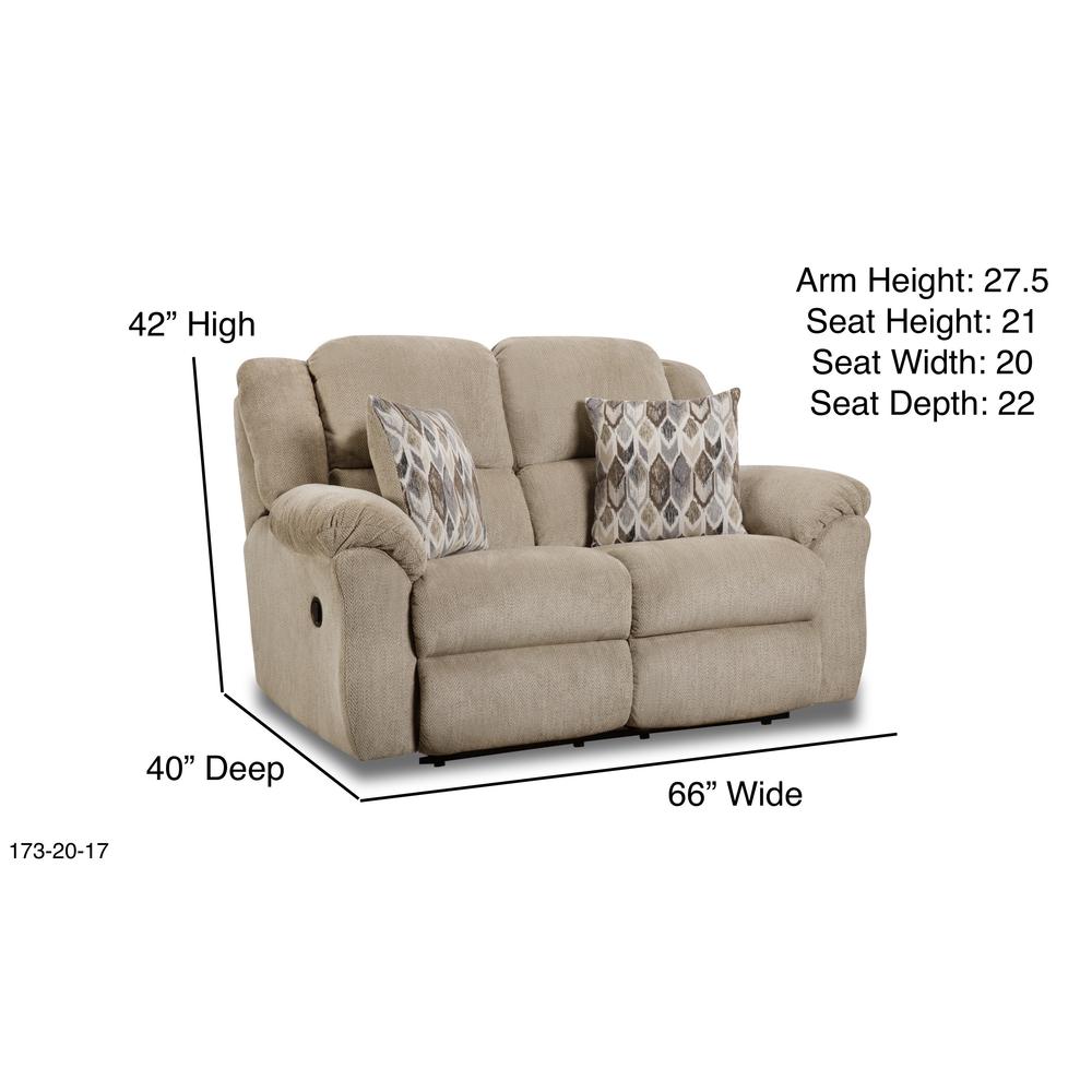 Maple Double Reclining Loveseat. Picture 2
