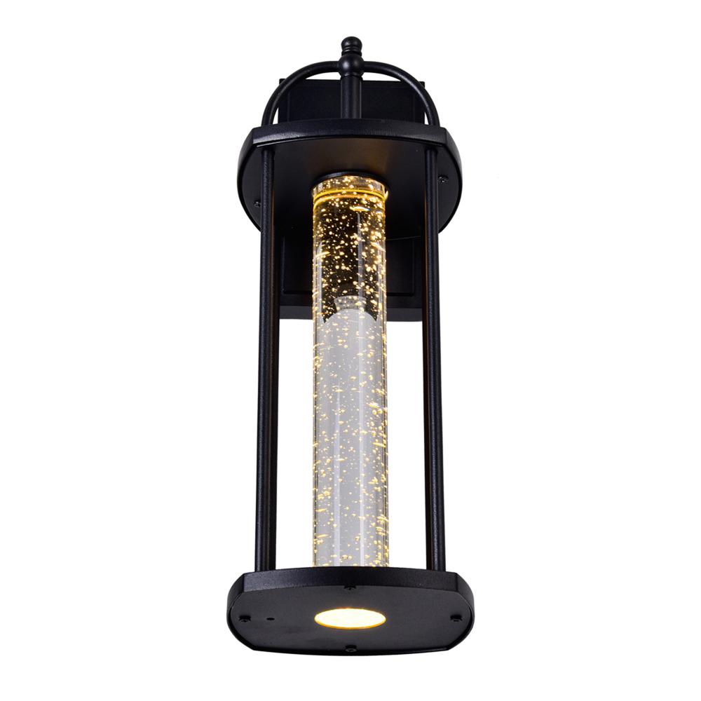 Greenwood LED Outdoor Black Wall Lantern. Picture 4