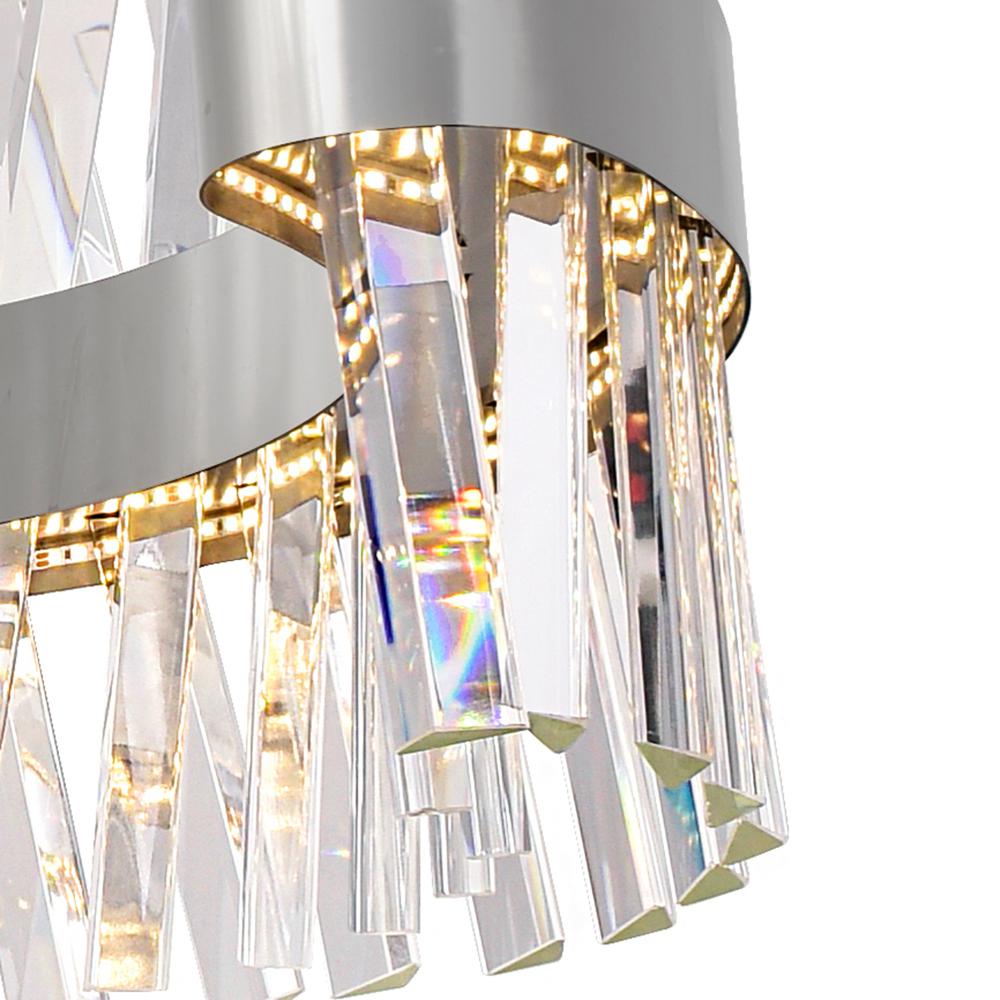 Glace LED Chandelier With Chrome Finish. Picture 4