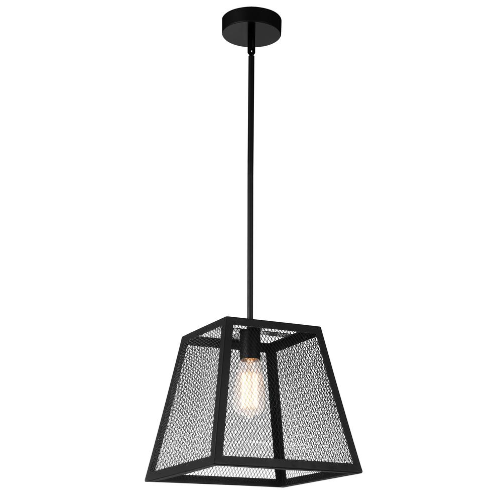 Macleay 1 Light Down Mini Pendant With Black Finish. Picture 1