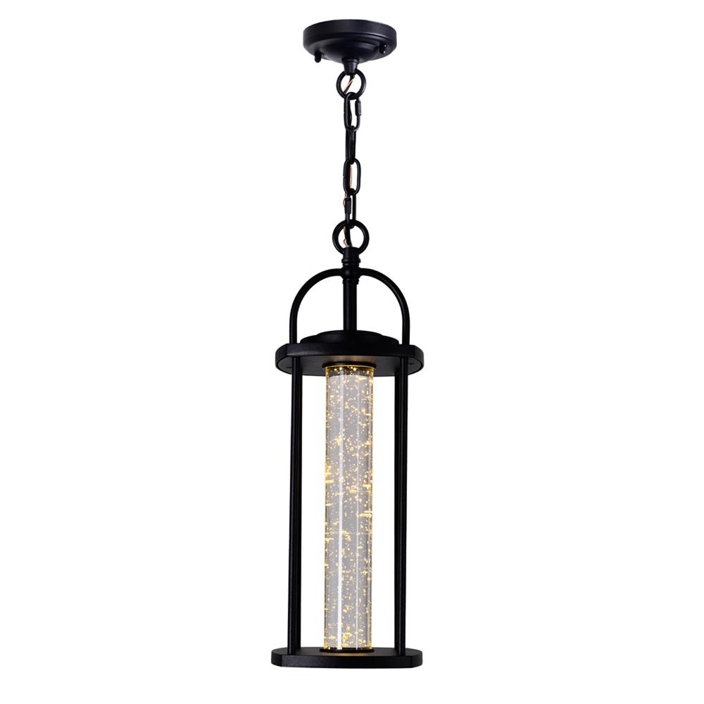 Greenwood LED Outdoor Black Pendant. Picture 2