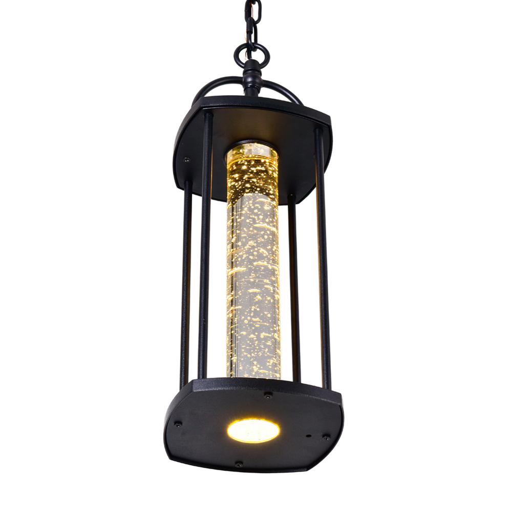 Greenwood LED Outdoor Black Pendant. Picture 3