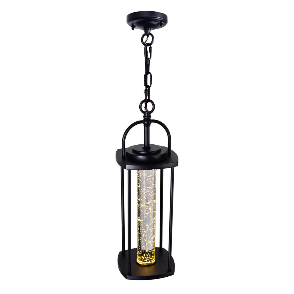 Greenwood LED Outdoor Black Pendant. Picture 4